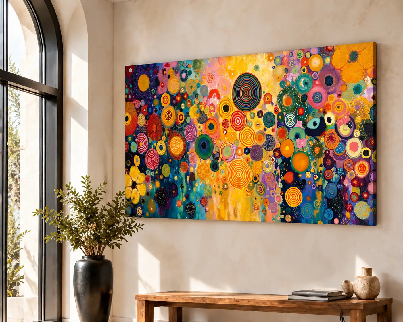 Kunstwerk im Zuhause eines Sammlers
