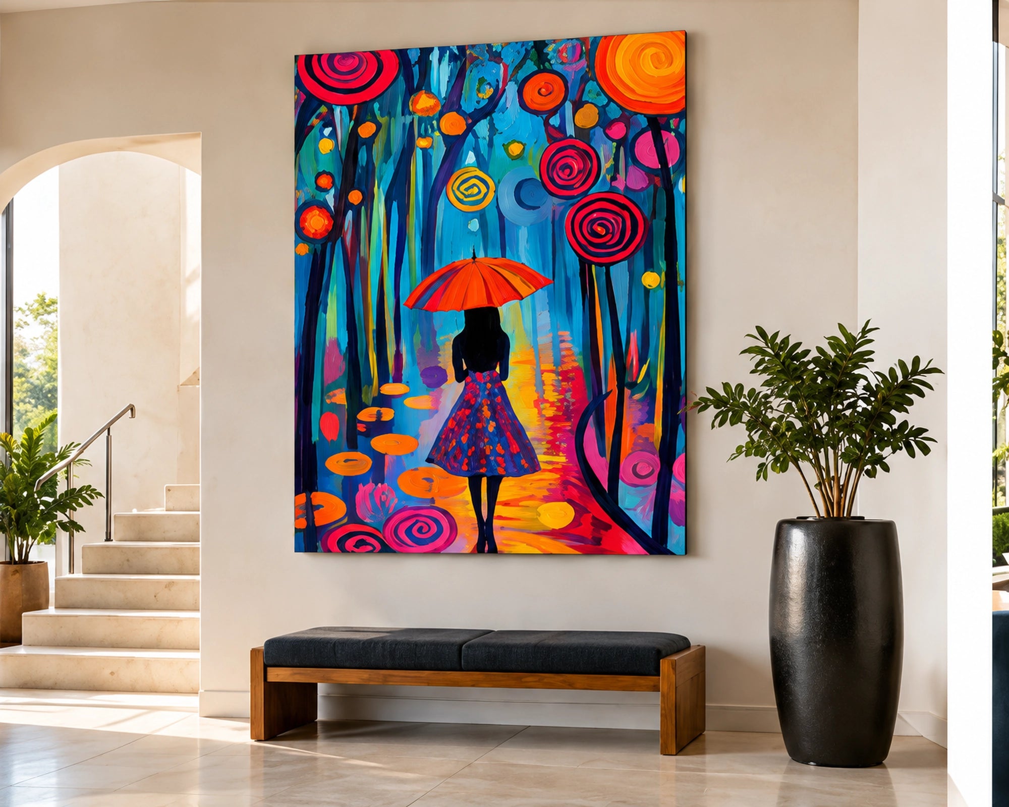 Artwork in a collector home