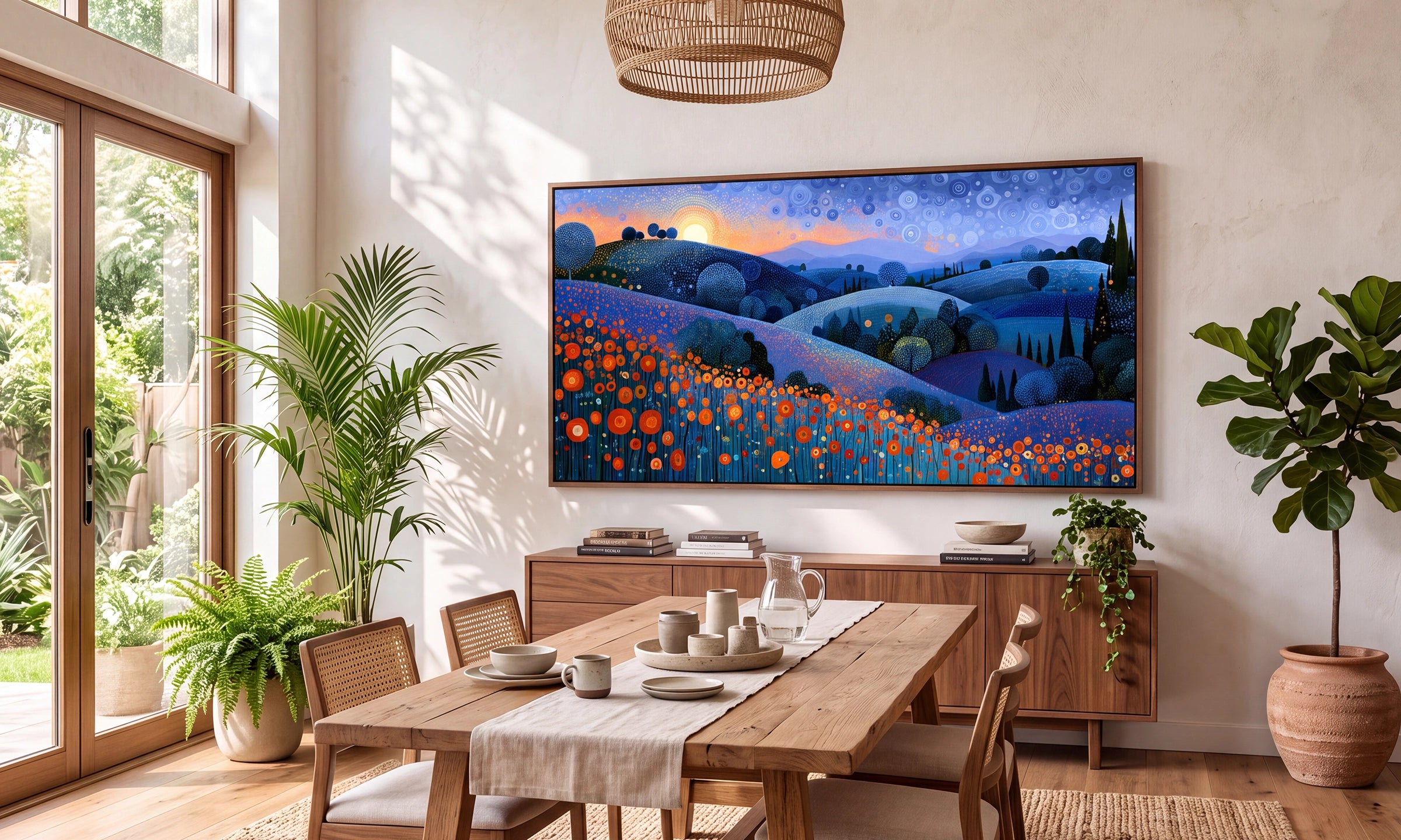 Art in a bright studio